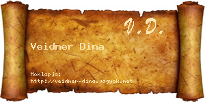 Veidner Dina névjegykártya